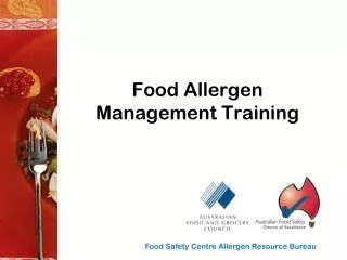 Food Allergen Management Training