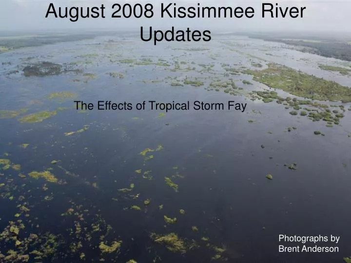 august 2008 kissimmee river updates