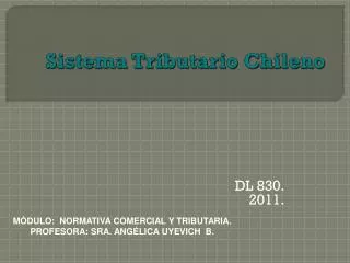 sistema tributario chileno