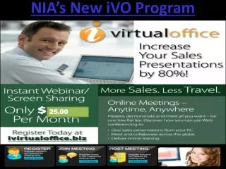 NIA’s New iVO Program