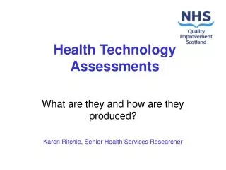 Health Technology Assessments