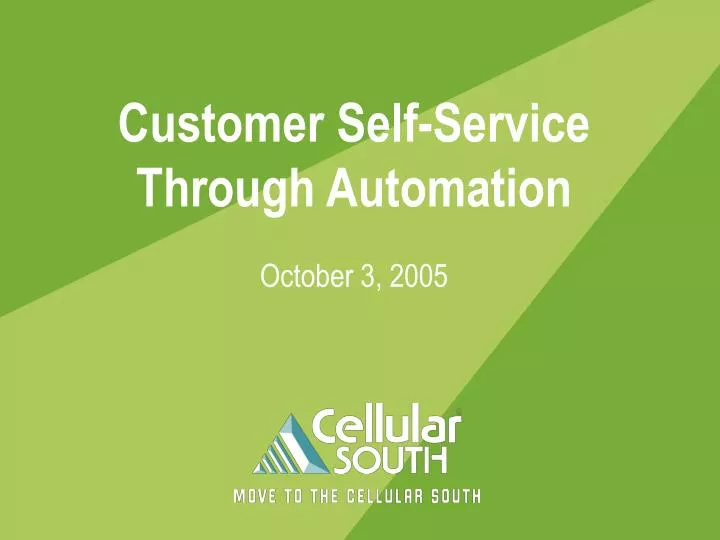 customer self service through automation
