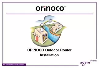 ORiNOCO Outdoor Router Installation