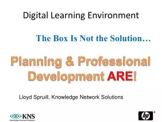 Digital Learning Environment