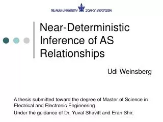 Near-Deterministic Inference of AS Relationships