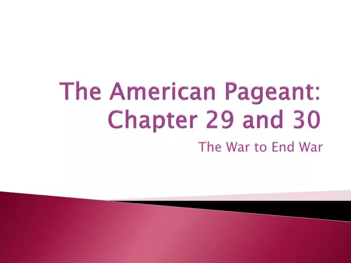 the american pageant chapter 29 and 30