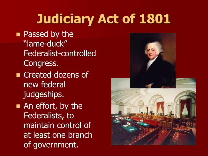 judiciary act of 1801