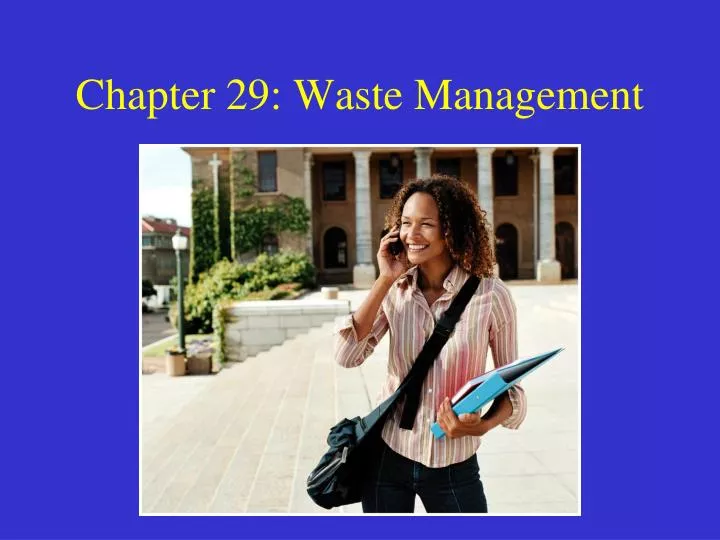 chapter 29 waste management