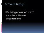 Software Design - slide 1