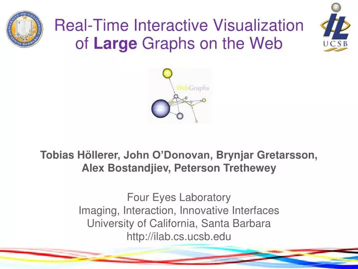 real time interactive visualization of large graphs on the web