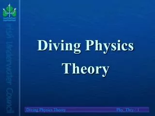 Diving Physics Theory
