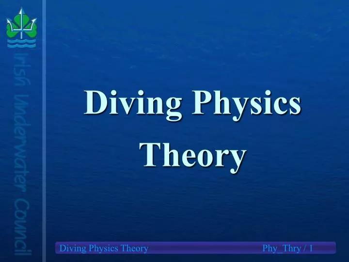 diving physics theory