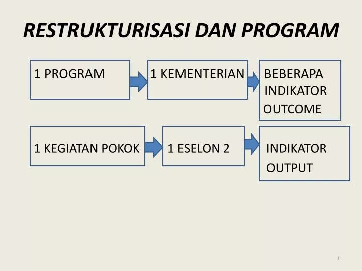restrukturisasi dan program