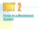 Force in a Mechanical System - slide 1