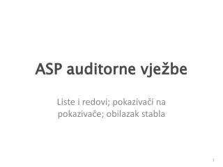 asp auditorne vje be