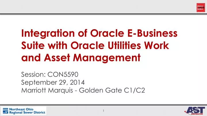 integration of oracle e business suite with oracle utilities work and asset management