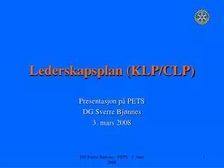 lederskapsplan klp clp