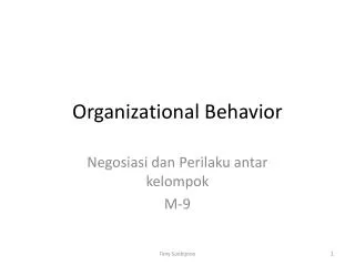 organizational behavior