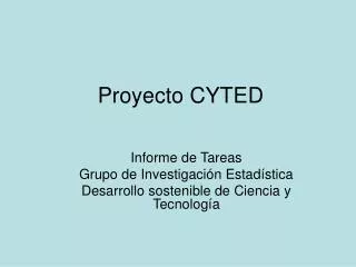 proyecto cyted