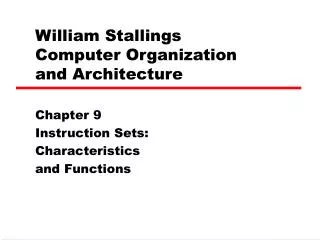 william stallings computer organization and architecture