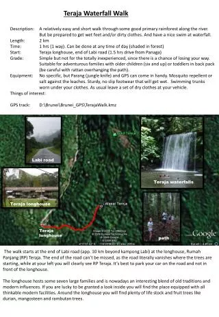 Teraja Waterfall Walk