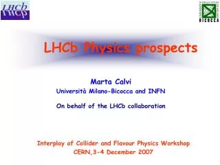 LHCb Physics prospects