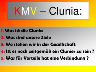 k m v clunia