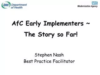 Stephen Nash Best Practice Facilitator
