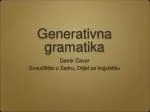 Generativna gramatika - slide 1