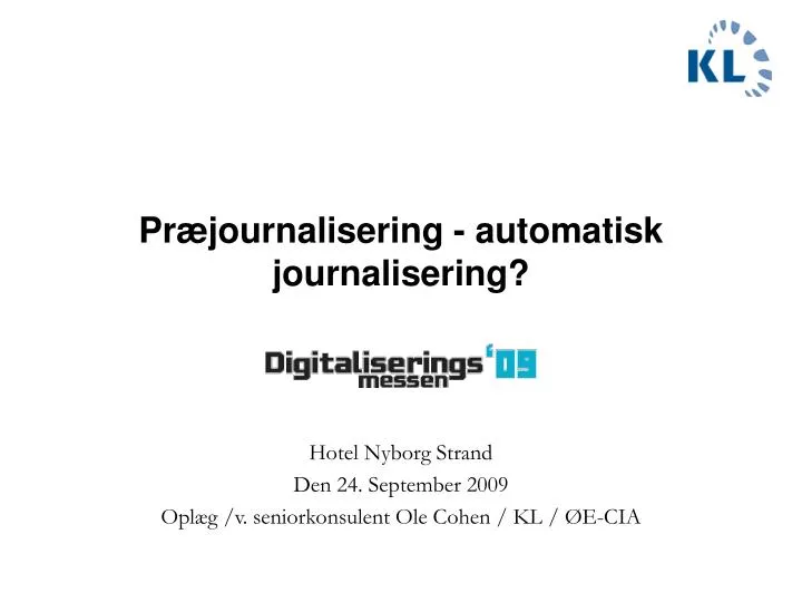 pr journalisering automatisk journalisering