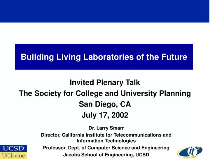 building living laboratories of the future