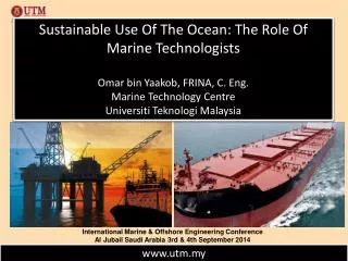 International Marine &amp; Offshore Engineering Conference