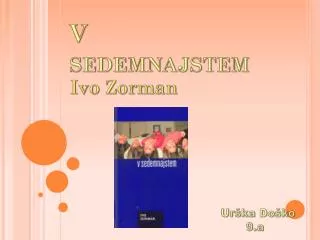 v sedemnajstem