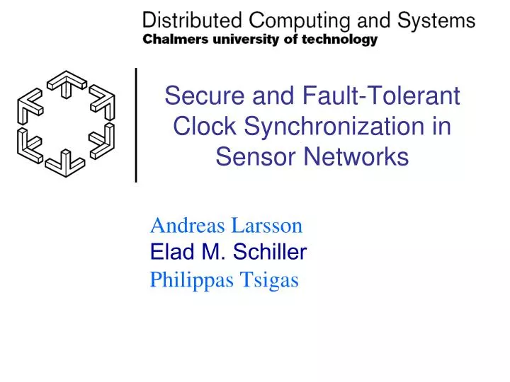 secure and fault tolerant clock synchronization in sensor networks