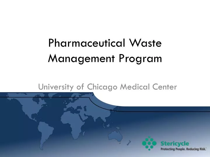 pharmaceutical waste management program