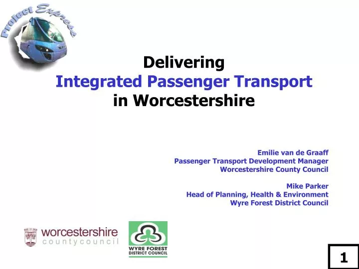 delivering integrated passenger transport in worcestershire