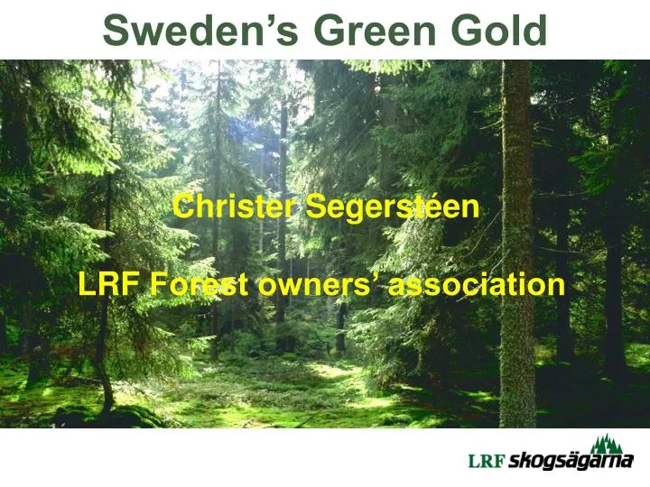 sweden s green gold