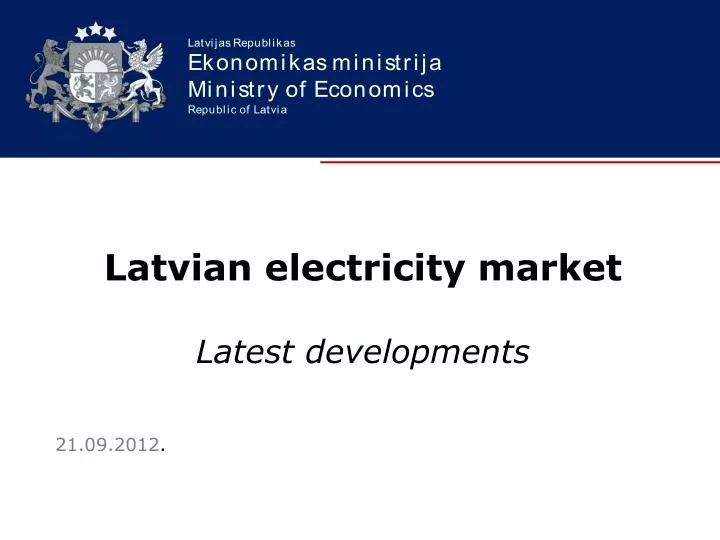 latvian electricity market latest developments