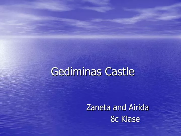 gediminas castle