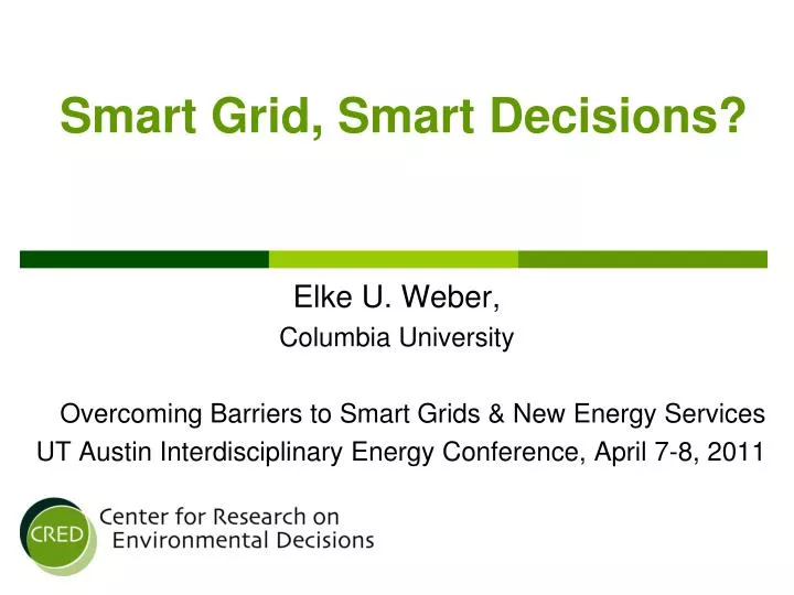 smart grid smart decisions