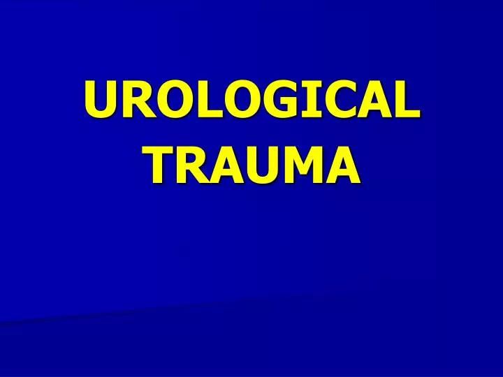 urological trauma