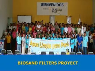 BIOSAND FILTERS PROYECT