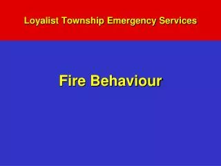 Loyalist Township Emergency Services