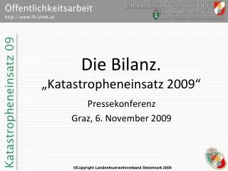 die bilanz katastropheneinsatz 2009