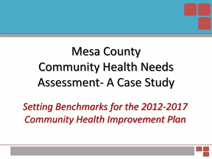 mesa county community health needs assessment a case study