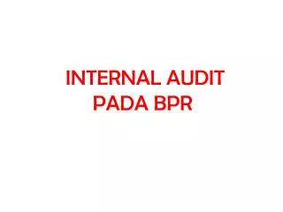 internal audit pada bpr