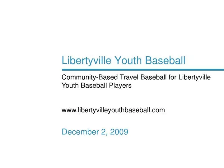 libertyville youth baseball december 2 2009