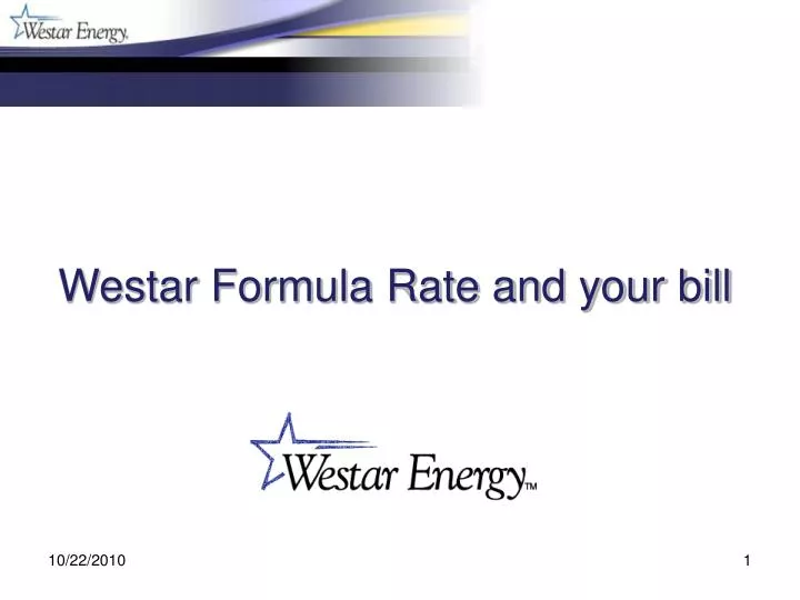 westar formula rate and your bill