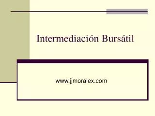 intermediaci n burs til