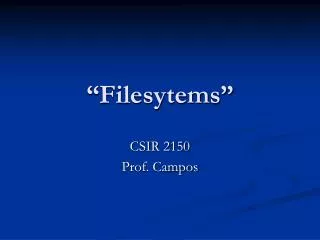 filesytems